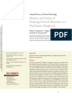 Prigerson Et Al 2021 History and Status of Prolonged Grief Disorder As A Psychiatric Diagnosis
