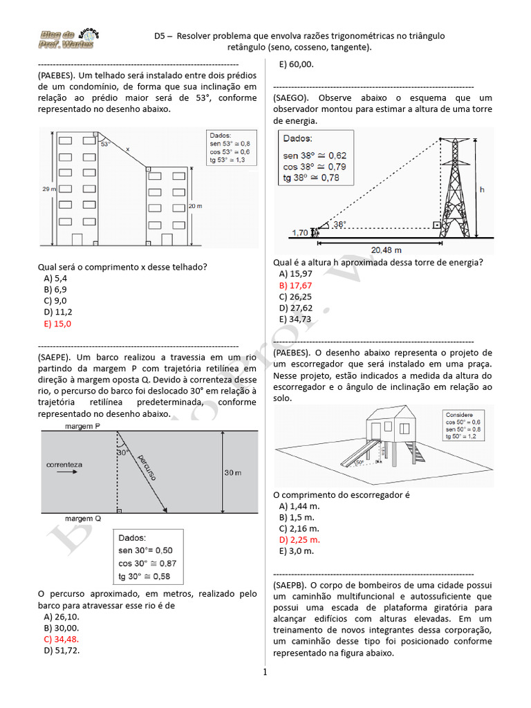 D5 3 s rie em mat blog do prof warles pdf trigonometria