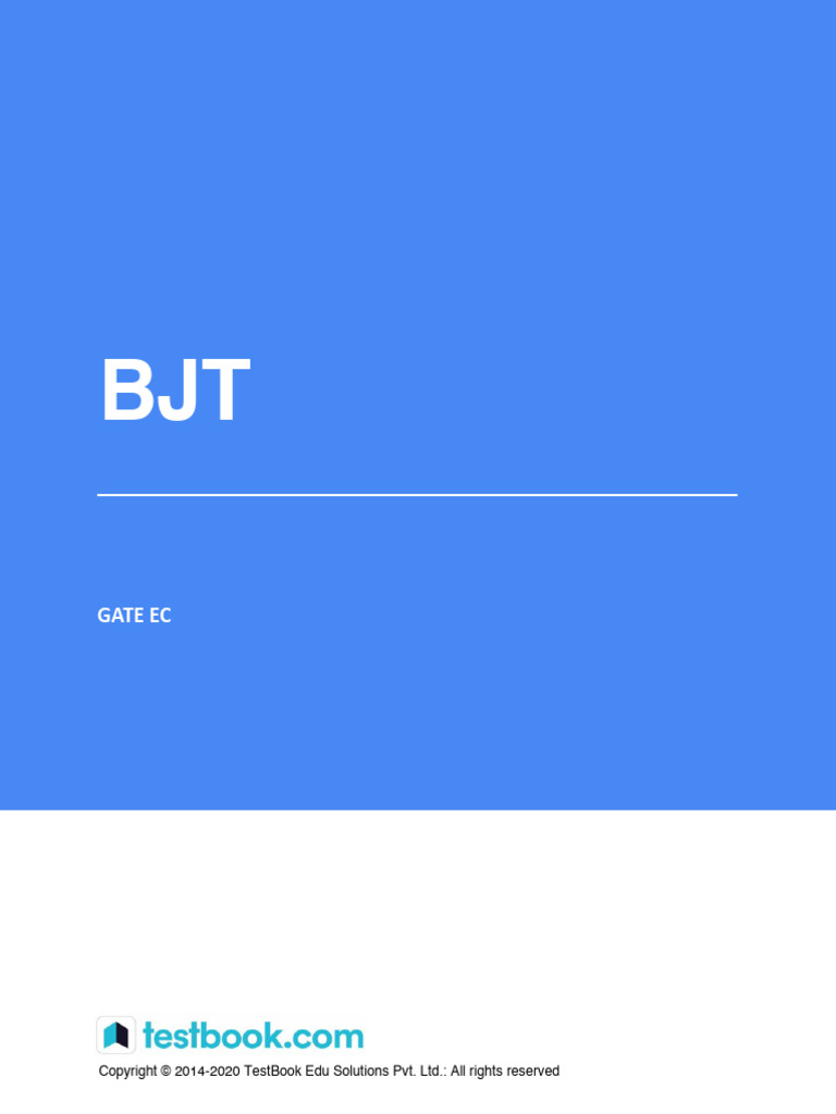 BJT 2 - Study Notes | PDF | Bipolar Junction Transistor | Electronic ...