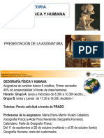 Tema 0 Presentación Geografía Física y Humana