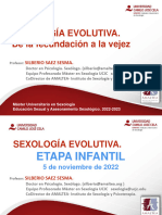 SEXOLOGÍA EVOLUTIVA Silberio Saez. Nov 2022 Infantil