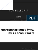 Profesionalismo y Etica en La Consultoría