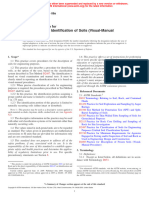 Description and Identification of Soils (Visual-Manual Procedure)