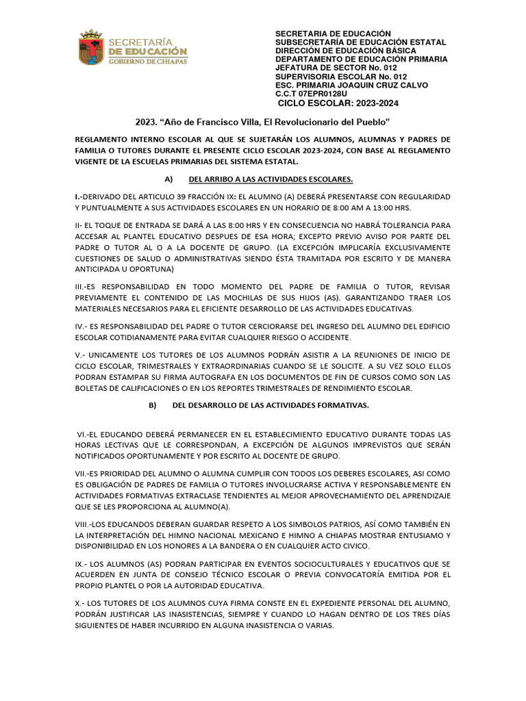 Reglamento 20232024 PDF
