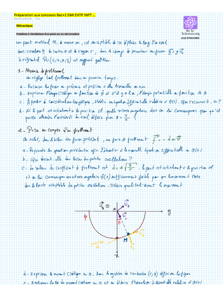 Concours Blanc Bac+2 Beinsciences | PDF