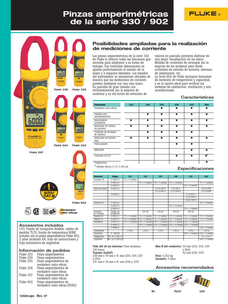 Fluke333 334 335 336 337 902 PDF Bienes manufacturados