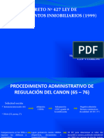 Procedimiento de Regulación de Canon Lai 1999