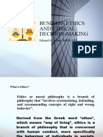 Business Ethics and Ethical Desicion Making