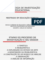 O Design Da Investigação