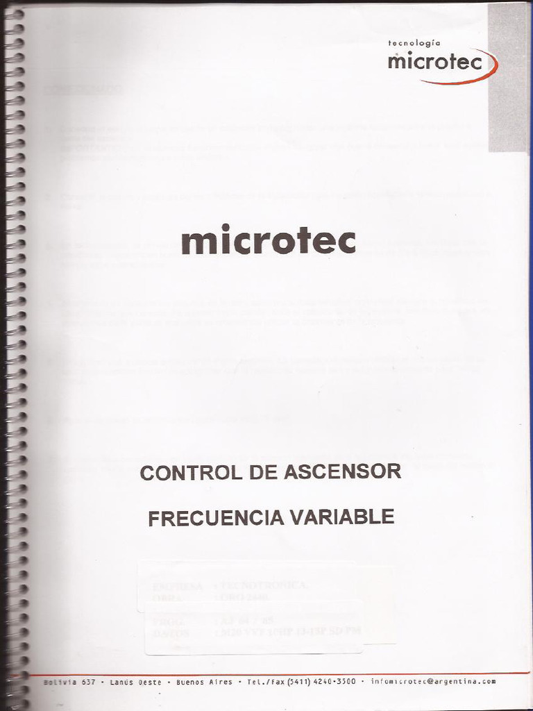 Microtec Argentina Manual VVF | PDF