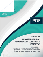 PDF Modul 15 Pelaksanaan Dan Pengawasan Pekerjaan Jembatan Rev Finali - Compress