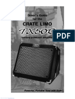 Manual Crate Amplifiers TX50D