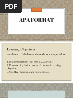 Apa Format