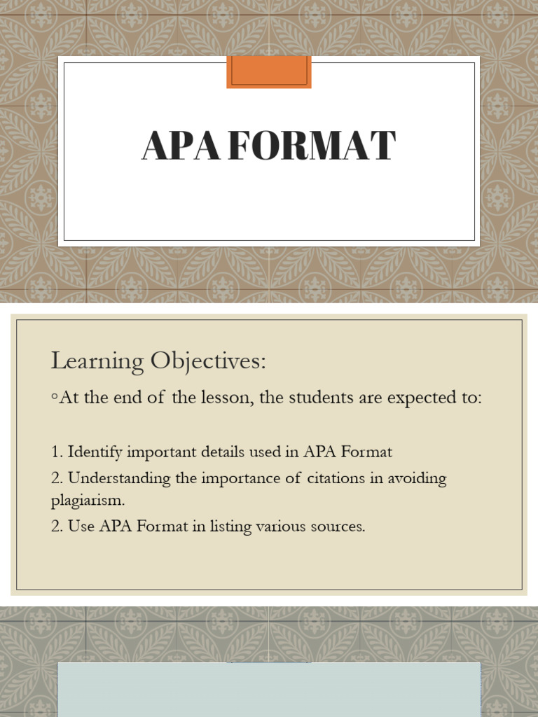 Apa Format | PDF