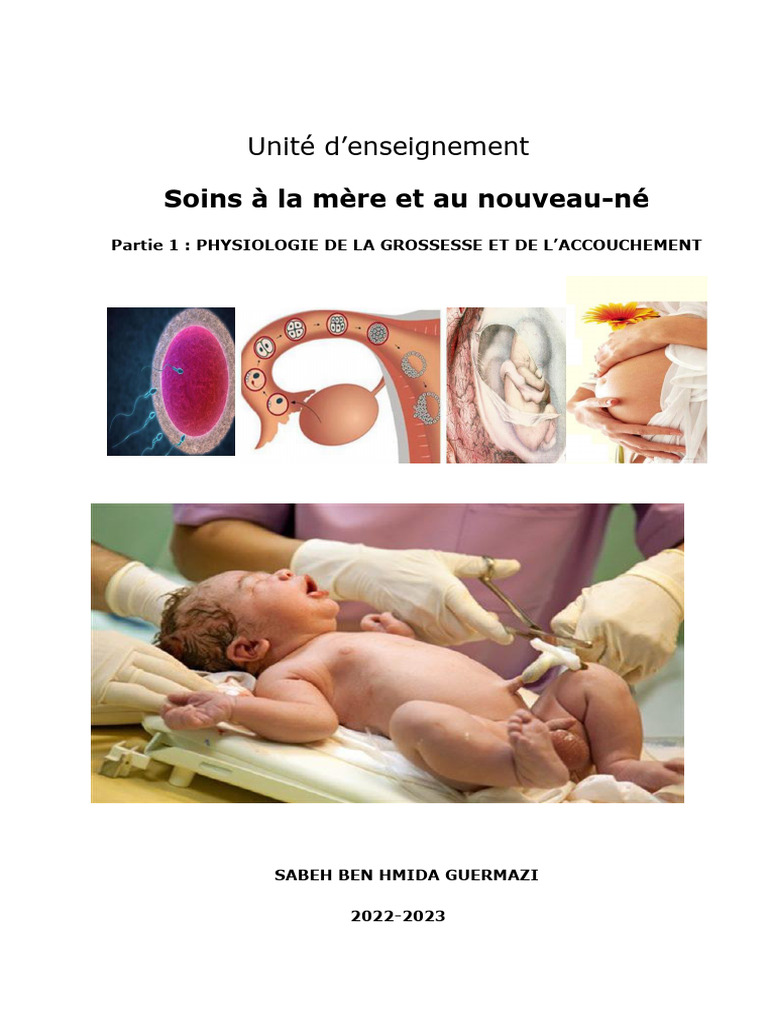 Physiologie de l'Accouchement et Grossesse | PDF | Accouchement | Grossesse