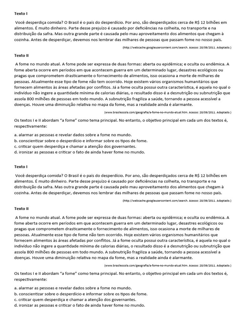 Combate ao Desperdício e Fome Global | PDF | Tecnologia e Engenharia