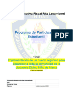 Programa de Participación Estudiantil: Unidad Educativa Fiscal Rita Lecumberri