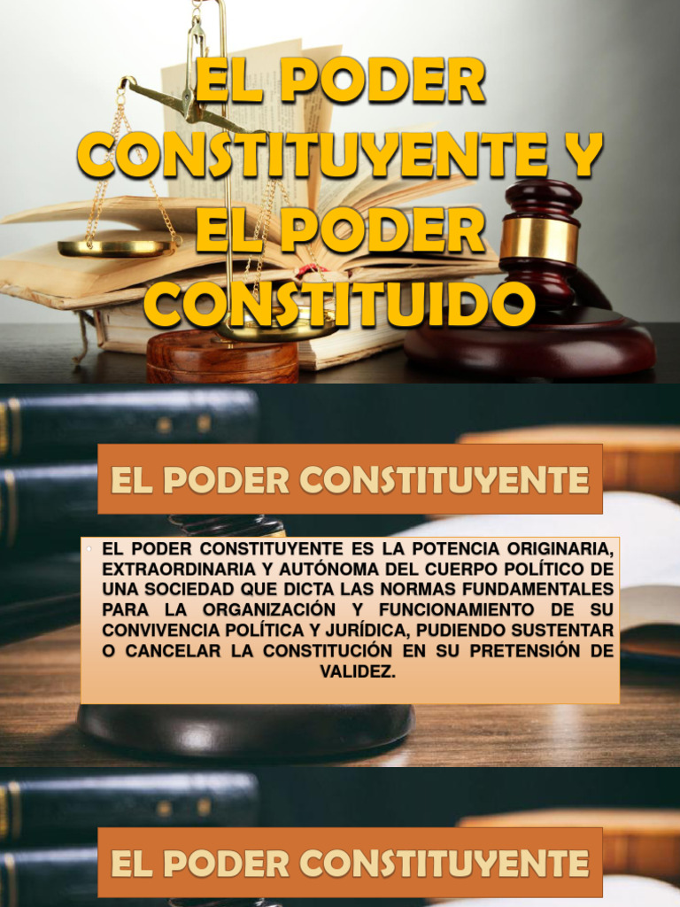 Poder Constituyente y Constituido | PDF | Constitución | Estado (política)