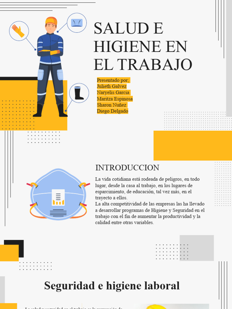 Salud y Seguridad en el Trabajo | PDF | Higiene Ocupacional | Higiene