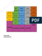 Class Schedule and Vacant