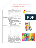 Sesion 14 - Actividad para Potenciar El Desarrollo Socio-Afectivo Dentro Del Aula