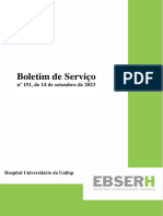 Boletim de Serviço Nº 151 - 14 de Setembro de 2023