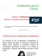 3.1 Sistema de Coordenadas Cartesianas