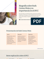 Biografia Sobre Ruth Cerezo Mota y Su Importancia en El IPCC