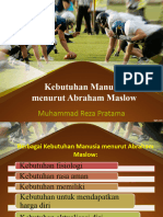 Kebutuhan Manusia Abraham Maslow Muhammad Reza Pratama