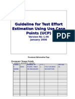 Testing Effort Estimation Guidelines