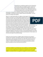 The Research Agenda Is Conceptualized Here As Constituting A Programme and Set of Approaches That Are Situated Within The Decolonization Politics of The Indigenous Peoples