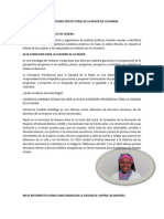 Instituciones Protectoras de La Mujer en Colombia