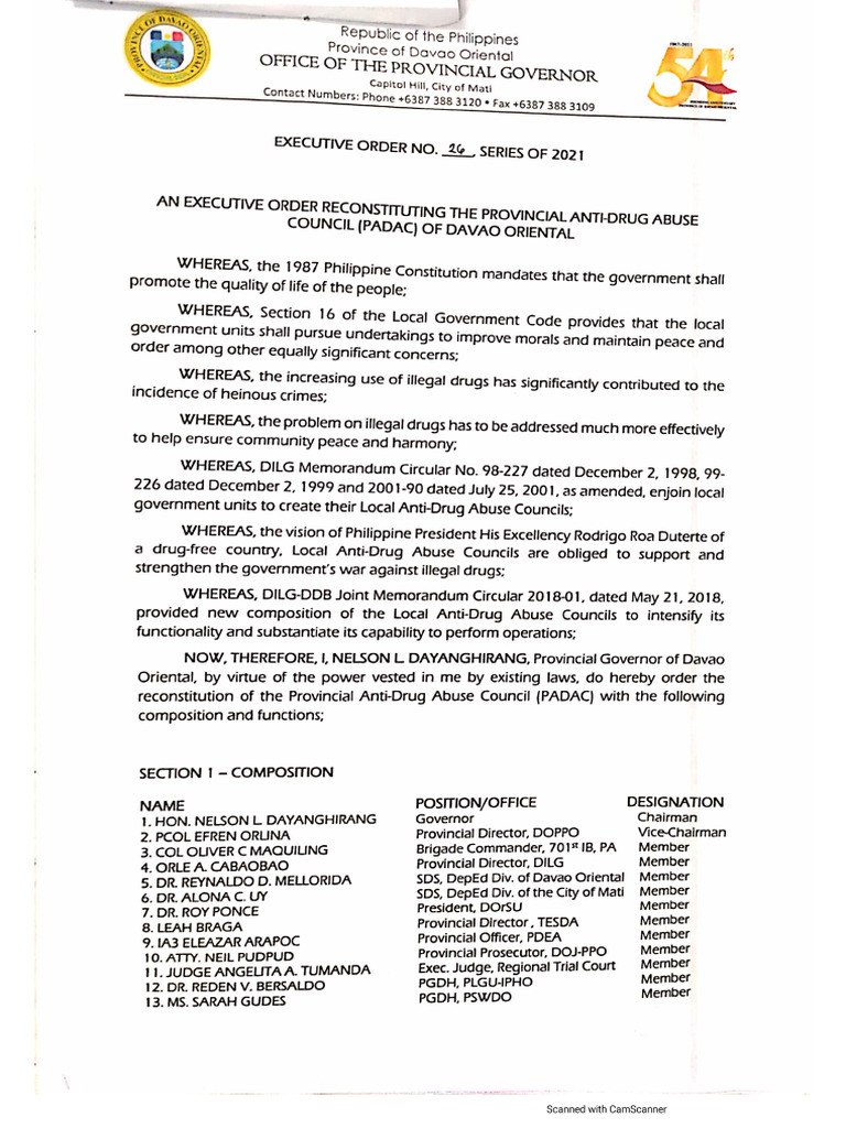Eo 26 | PDF