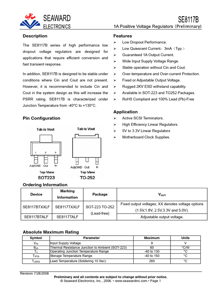 SE8117TA | PDF | Electricity | Electrical Engineering