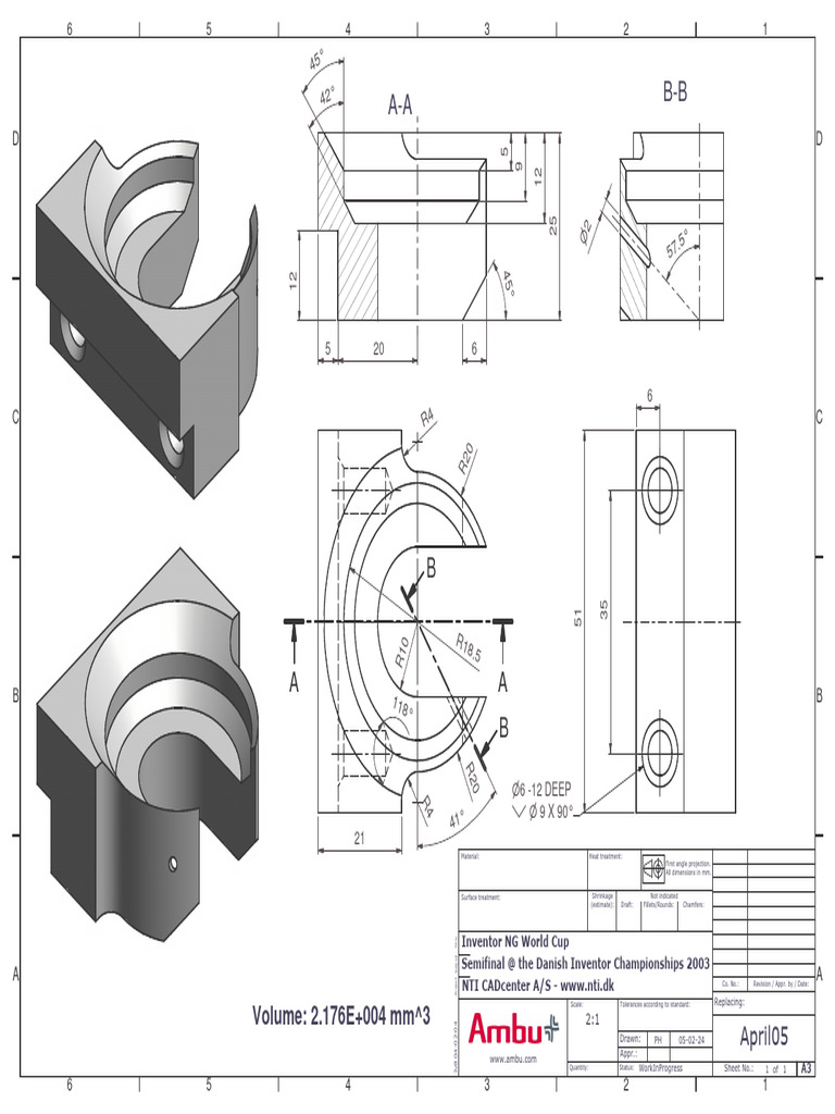 Technical Document with CAD Details | PDF | Secondary Sector Of The ...