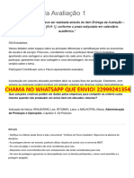 Enunciado Da Avaliação 1 - Administração Da Produção (IL60001)