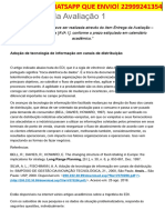 Enunciado Da Avaliação 1 - Logística e Canais de Distribuição (IL60229)