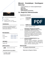 Curriculum Miryam Dominguez