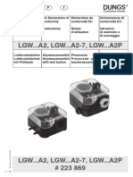 DUNGS - Pressure Switch LGW A2-A2P - Instruction Manual