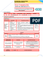 1° Sesión de Aprendizaje Sesión1