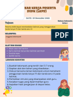 LKPD - Bahasa Indonesia - Kelas 1 - Siklus 3