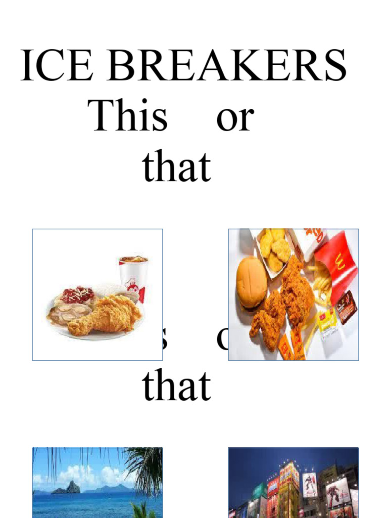 Icebreakers PDF