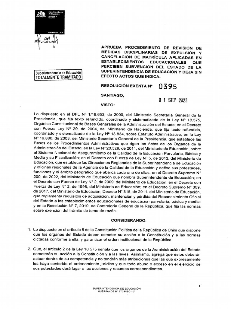 Resolucion 395 | PDF