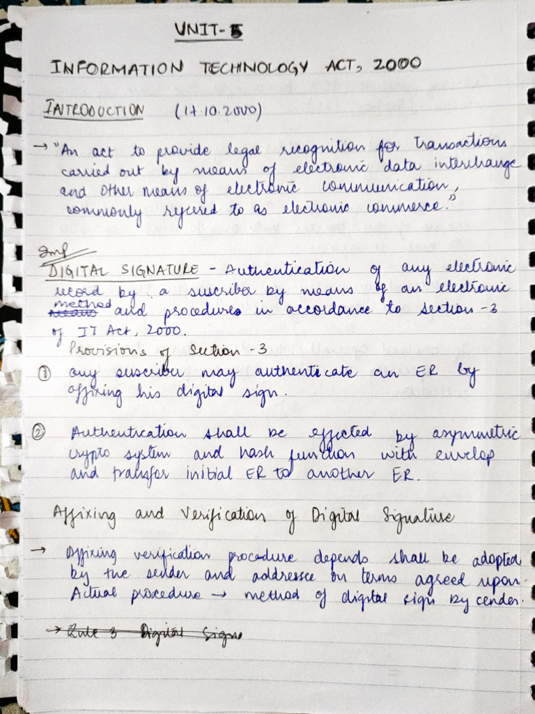 How Many Sections Are There In It Act 2000