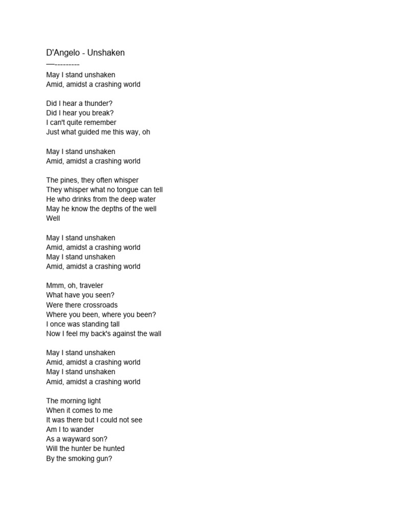 D'Angelo Unshaken PDF