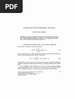 Computing With Daubechies' Wavelets: Adri B. Olde Daalhuis