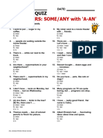 Worksheet 2 (Some Any A An)