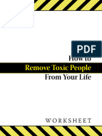 How To Remove Toxic People From Your Life Worksheet