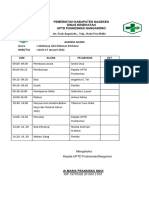 Agenda Acara Bulanan Pertama