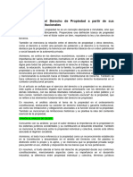 5ta Lectura Apuntes Sobre El Derecho de Propiedad A Partir de Sus Contornos Constitucionales